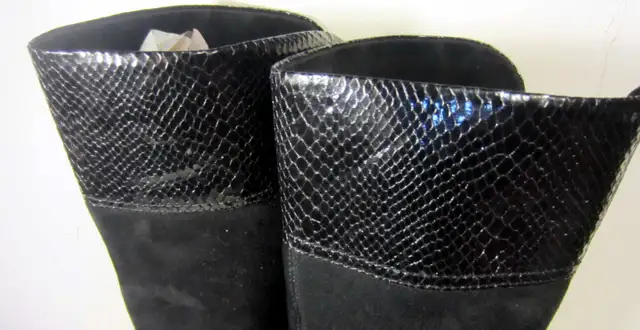 Woman’s Bandolino Back Zippered Suede Boots - Photo 2