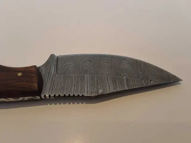 Damascus Fixed Blade Knife 4' - Photo 3