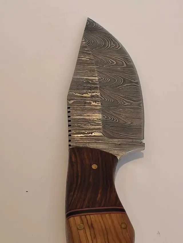 Damascus Fixed Blade Knife 4' - Photo 8