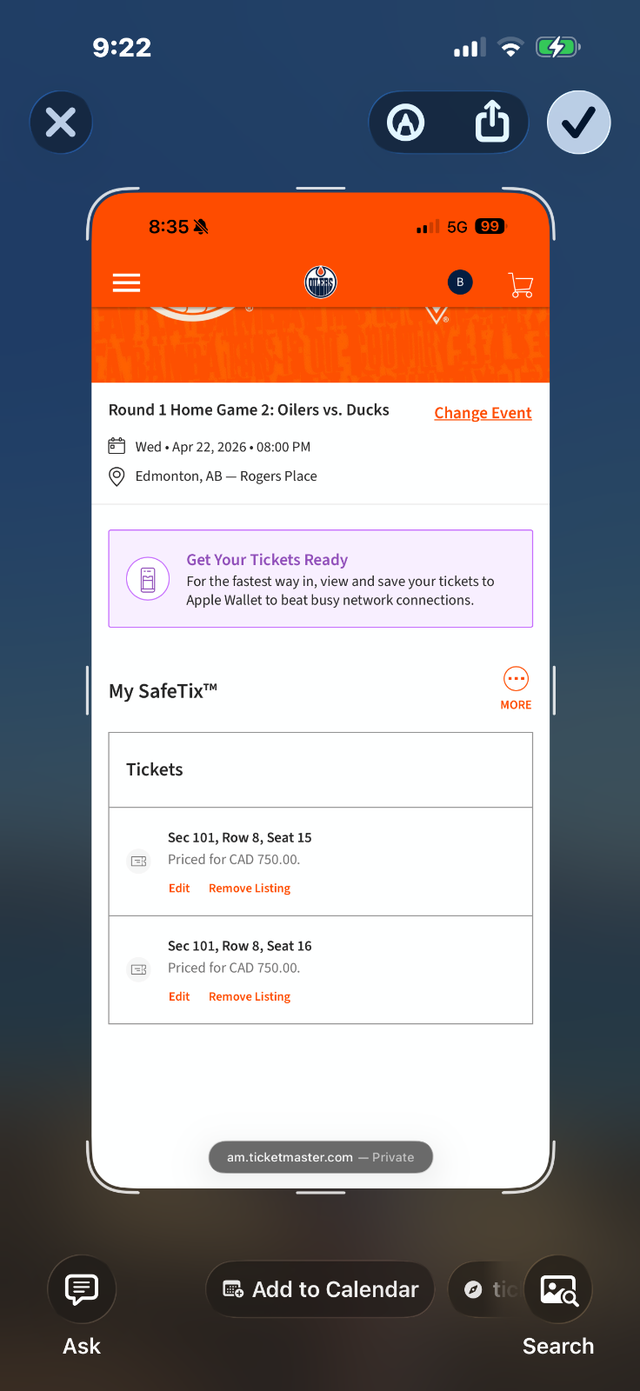 OILER VS DUCKS GOLD SEATS FOR ALL HOME GAMES - Photo 2