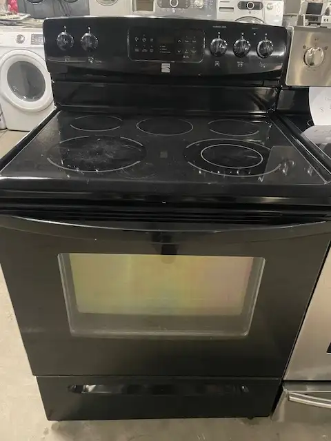 Cuisinière noire vitrocéramique Kenmore