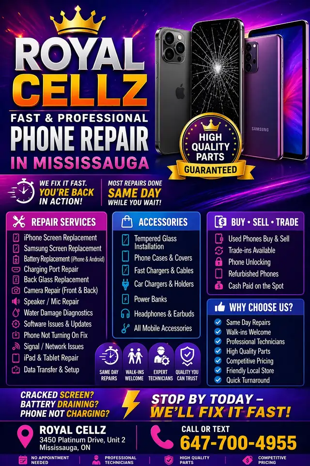 iPhone/Samsung Google Phone Repair Screen Replace on Site