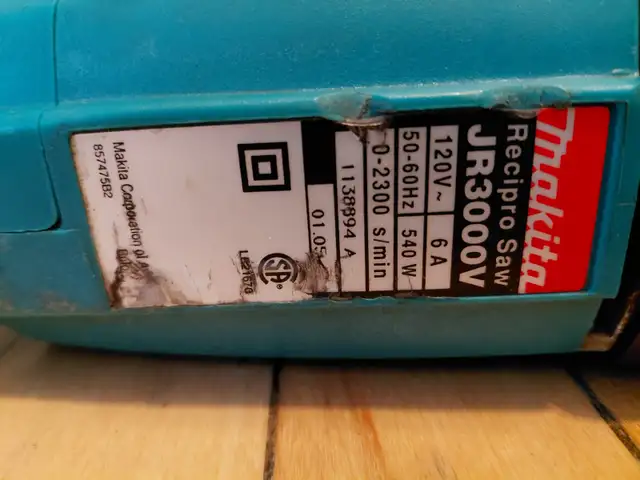 MAKITA SCIE RECIPRO JR3000V - Photo 4