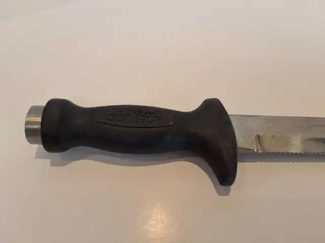 New Sun Fish Hi-Cut Scuba knife w/rubber leg sheath - Photo 3