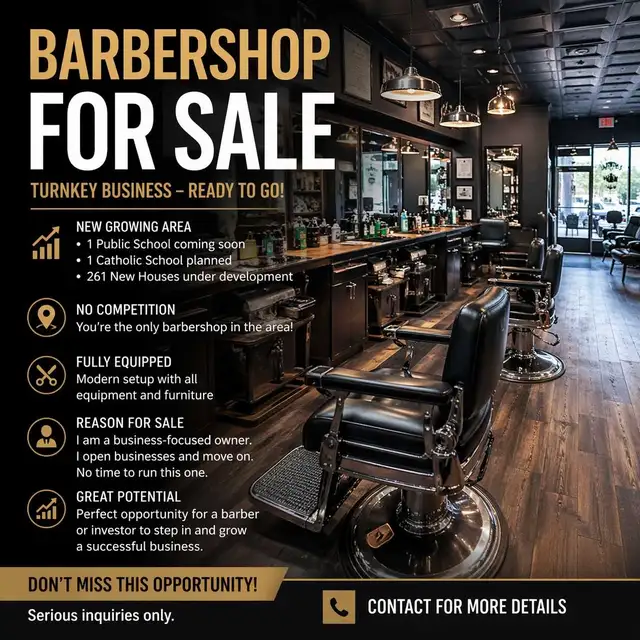 Barbershop For Sale
