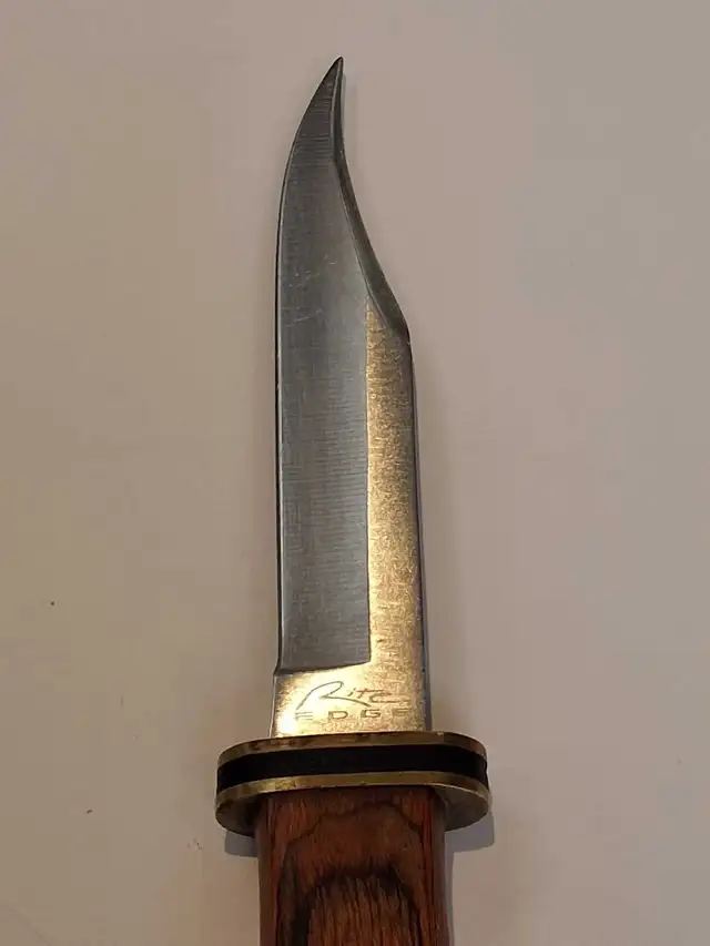 Rite Edge 4' fixed blade knife w/sheath - Photo 2