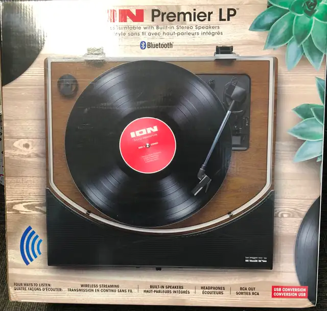 Ion Premier LP Bluetooth turntable