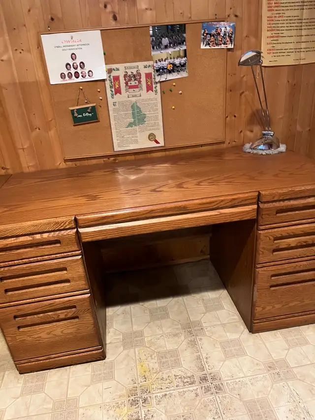 Desk, Corner unit,  Cabinet & free chair