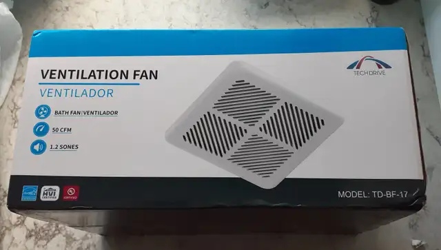 NEW Bathroom Ventilation Fan