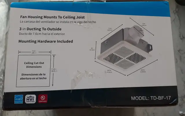 NEW Bathroom Ventilation Fan - Photo 2