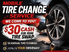 TIRE CHANGE - ONLY $30- I come to you!