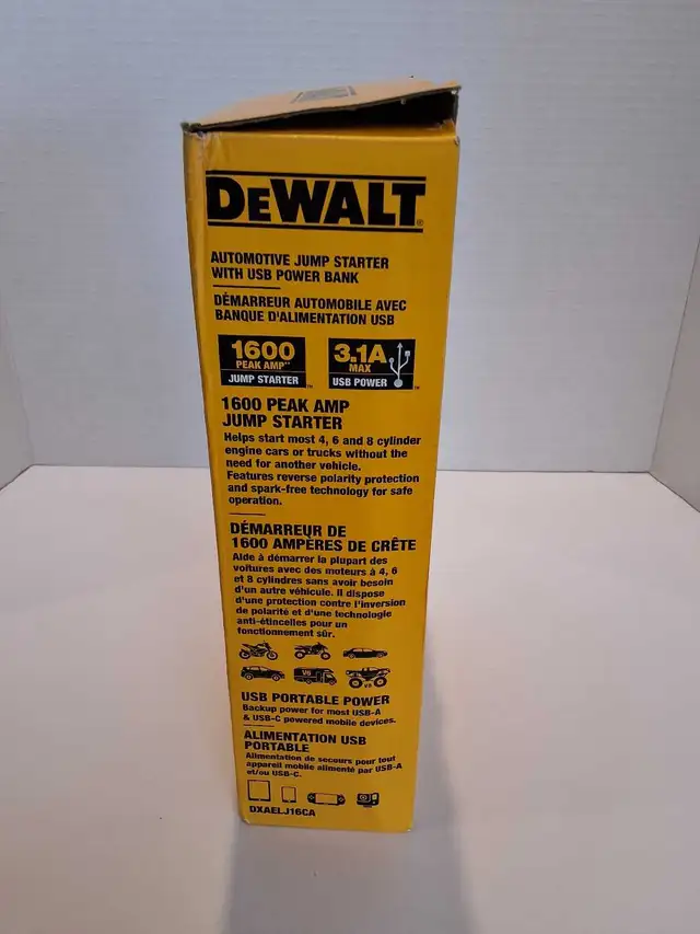Dewalt DXAELJ16CA Car Battery Booster Jump Starter - Photo 4