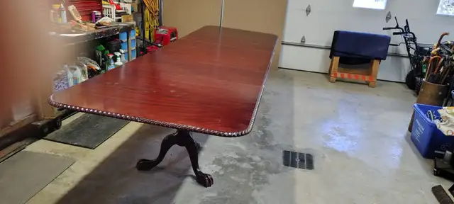 STUNNING&RARE12FTX46'3PEDESTAL DINING TABLE SOLID MAHOG 12CHAIRS - Photo 7