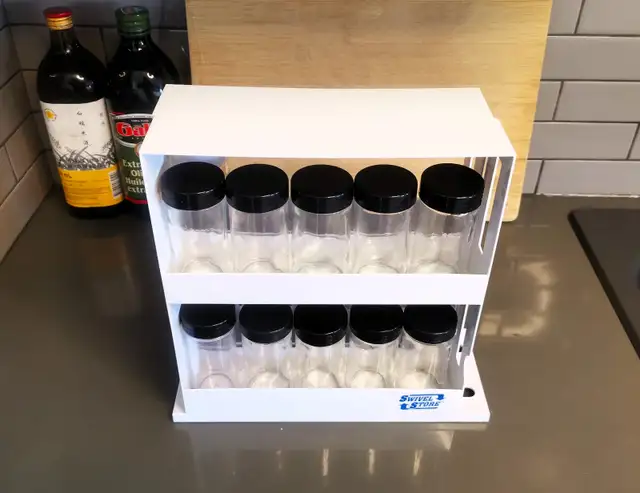 Seasoning Bottle Storage Rack with Bottles - Photo 5