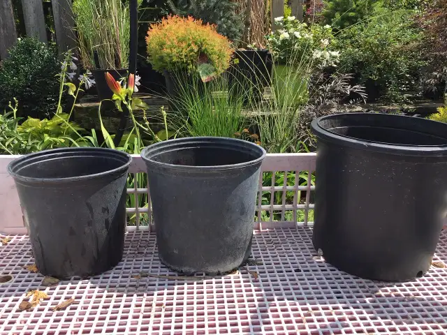 Plastic Pots, Trays for Plants, Trees, Shrubs, Vegetables, Weed, - Photo 3