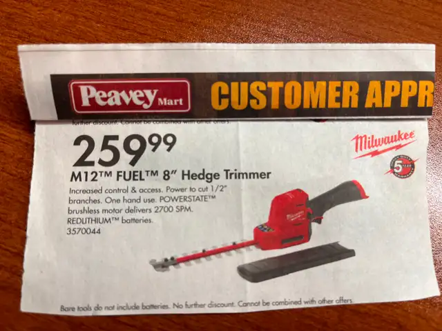 MILWAUKEE  M12  FUEL  8'  BLADE  HEDGE  TRIMMER  KIT - Photo 8