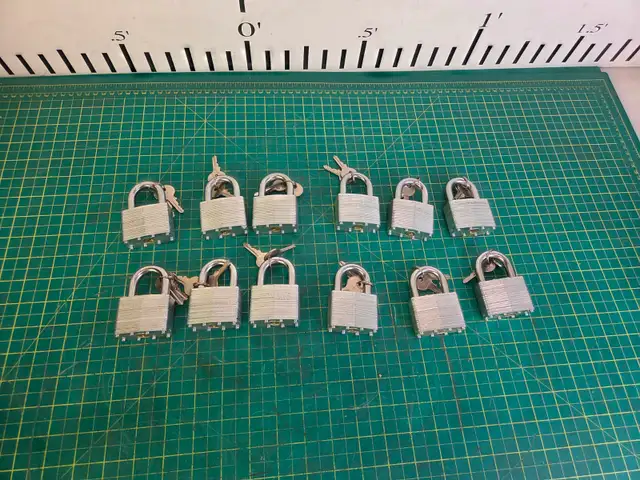 2 Inch Padlocks Keyed Alike x 12 Units