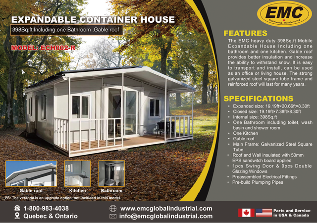 Expandable Shipping Container Home ECH002-R