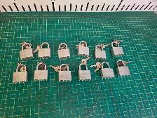 1-3/4 Inch Padlocks Keyed Alike x 12 Units