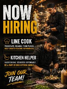 HIRING INDIAN CURRY LINE COOK/TANDOOR /KITCHEN HELPER