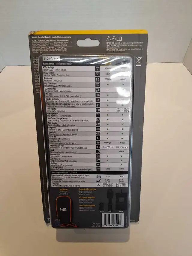 Klein Tools CL710 600A AC/DC Digital Clamp Meter NEW - Photo 2