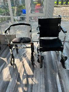 Rolater/Walker and wheelchair