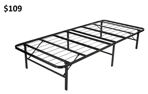 BLACK MATTRESS PLATFORM IN METAL