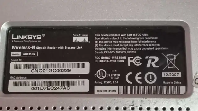 Linksys WRT350N - Photo 5