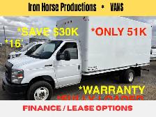 2024 Ford E-450 16' CUBE VAN RAMP LOADED ONLY 31K CAN LEASE