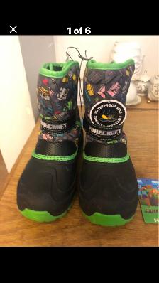 size 1 waterproof boots and cap