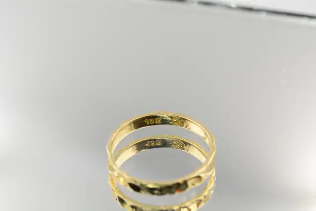 10K 1/2 SIZE BABY RING DIAMOND CUT - Photo 4