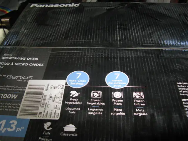 PANNASONIC MICROWAVE OVEN  BLACK. - Photo 2