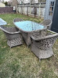 patio table and chairs
