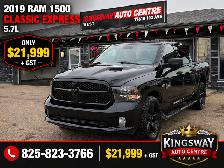 2019 RAM 1500 CLASSIC EXPRESS CREW CAB – 5.7L HEMI V8 – 4X4