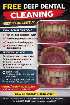 Free Dental Cleaning With $200 Rewards if Teeth’s Like This