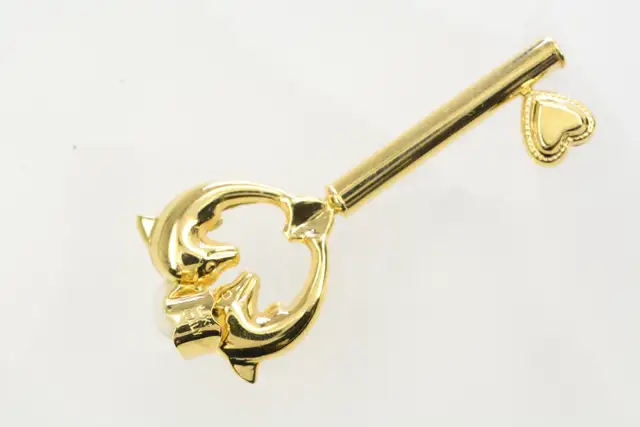 14K DOLPHIN KEY PENDANT - Photo 3