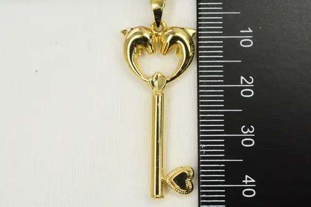 14K DOLPHIN KEY PENDANT - Photo 5