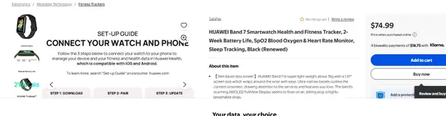 HUAWEI Band 7 watch - Photo 2