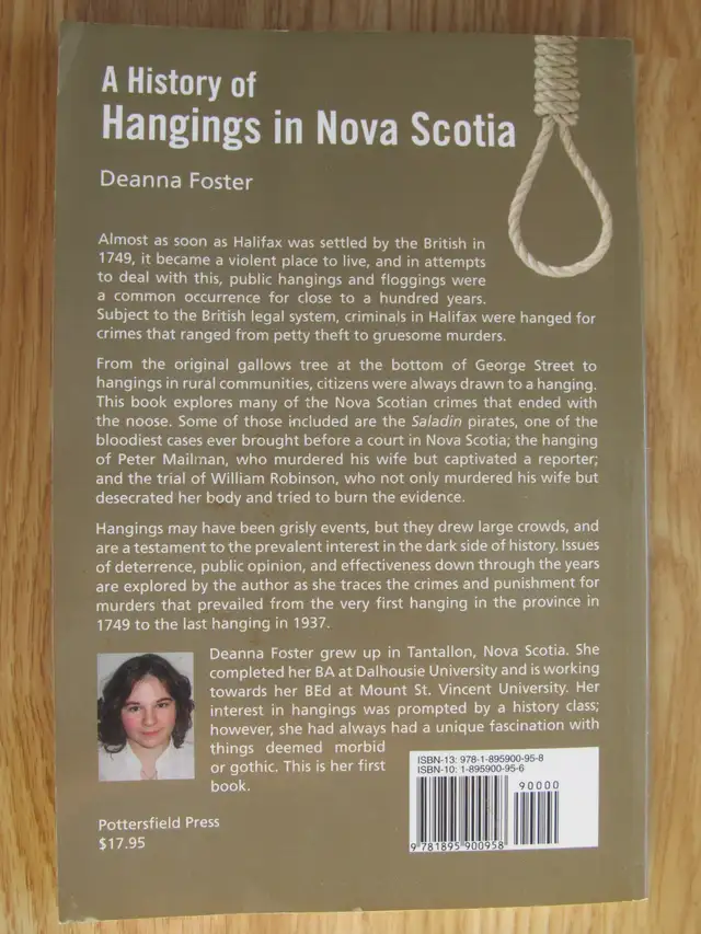 A HISTORY OF HANGINGS IN NOVA SCOTIA by Deanna Foster – 2007 Sig - Photo 6