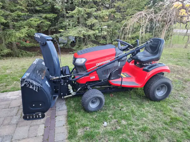 Lawn Mower Tractor and Snow Blower Attachment - Photo 3