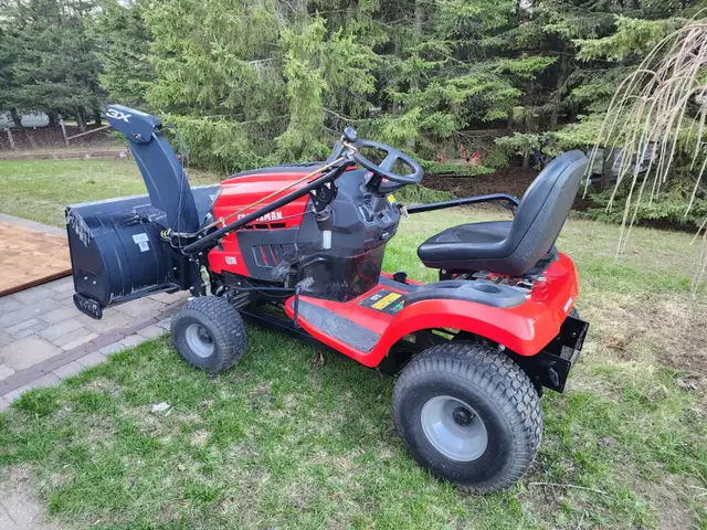 Lawn Mower Tractor and Snow Blower Attachment - Photo 4