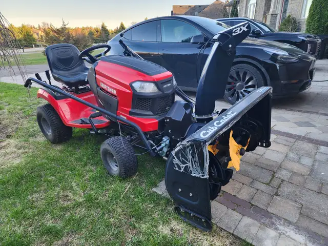 Lawn Mower Tractor and Snow Blower Attachment - Photo 5