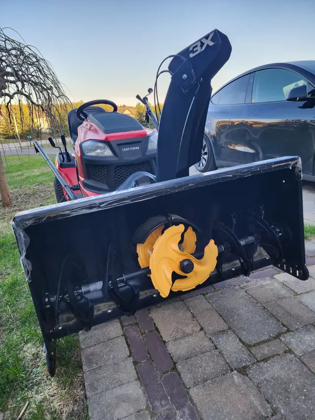 Lawn Mower Tractor and Snow Blower Attachment - Photo 6