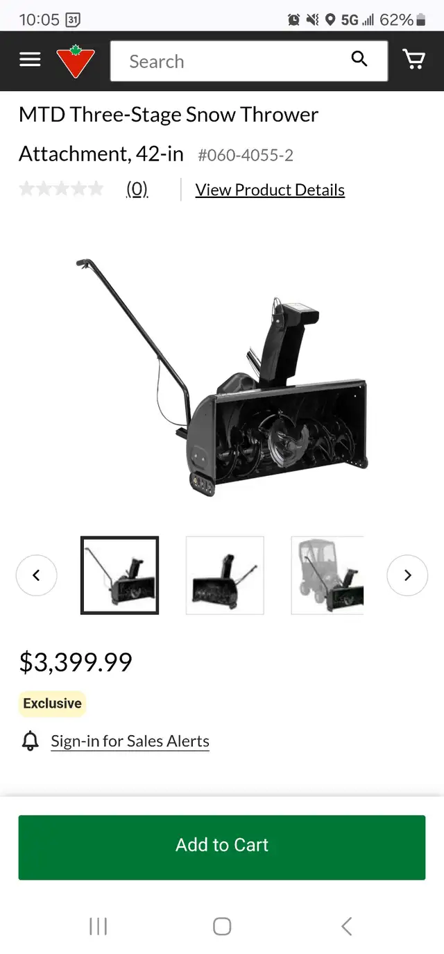 Lawn Mower Tractor and Snow Blower Attachment - Photo 9