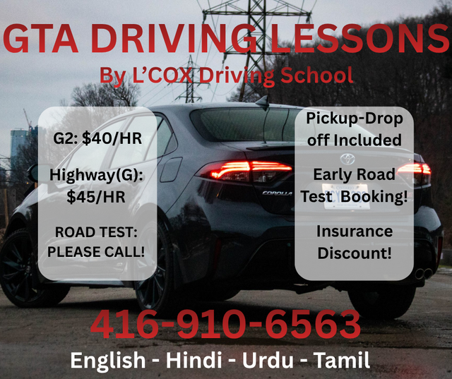 GTA Driving Lessons - 30  Years Experience! All Welcome!