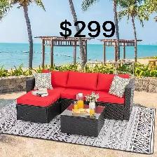 Brand New 3pcs L-Shape Patio Furniture Set Selling at $299