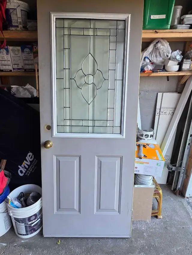 Half glass Exterior metal door for sale