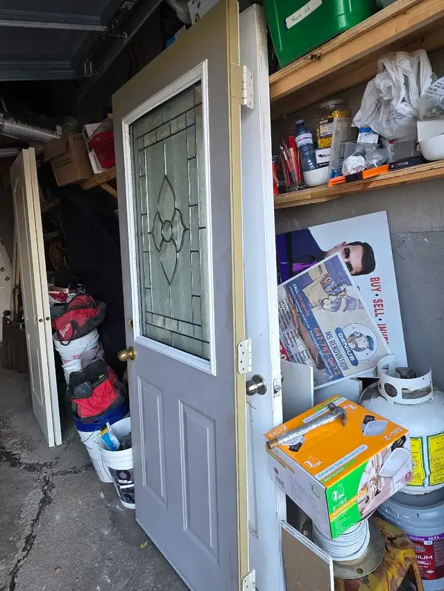 Half glass Exterior metal door for sale - Photo 2