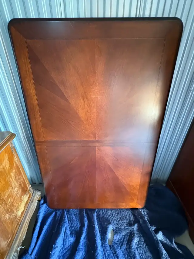 Free delivery used Wooden Dining Table with 6 Chairs - Photo 7