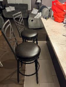 Two kitchen stools for sale for $100 the pair